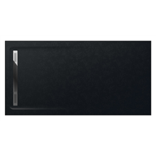 Plato de ducha 200x100cm negro Aquos Roca