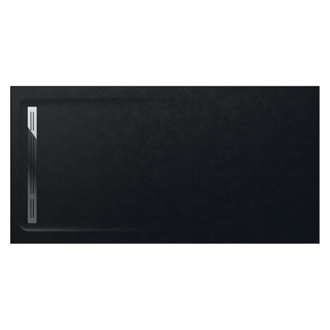Plato de ducha 200x100cm negro Aquos Roca