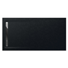 Plato de ducha 200x100cm negro Aquos Roca