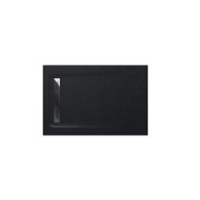 Plato de ducha 100x70cm negro Aquos Roca