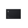 Plato de ducha 100x70cm negro Aquos Roca