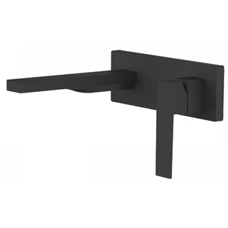 Grifer&iacute;a mural Negro Mate 18,5 cm SLIM-TRES