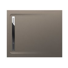 Plato de ducha 100x80cm moka Aquos Roca