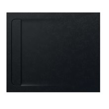 Plato de ducha 100x90cm negro Aquos Roca