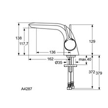 Grifo monomando lavabo Melange Ideal Standard