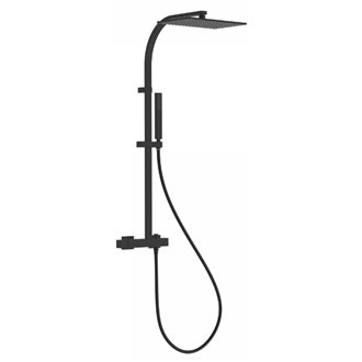 Columna de ducha Negro Mate SLIM TRES