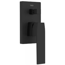 Grifo empotrado de 2 vías Negro Mate SLIM TRES