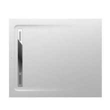 Plato de ducha 120x100cm blanco roto Aquos Roca