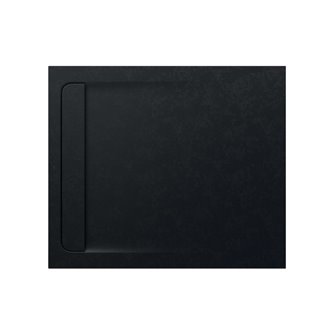 Plato de ducha 120x100cm negro Aquos Roca