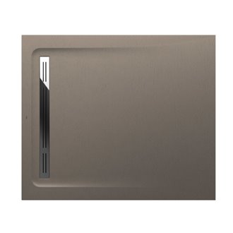 Plato de ducha 120x100cm moka Aquos Roca