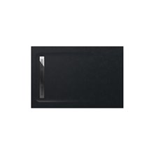 Plato de ducha 120x80cm negro Aquos Roca