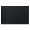 Plato de ducha 120x80cm negro Aquos Roca