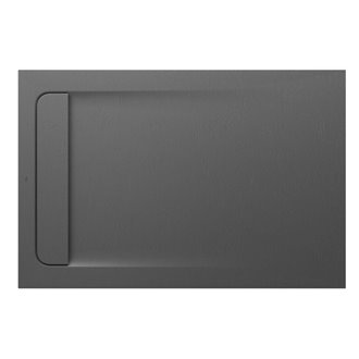 Plato de ducha 120x80cm pizarra Aquos Roca
