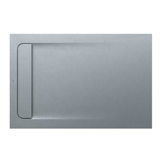 Plato de ducha 120x80cm cemento Aquos Roca