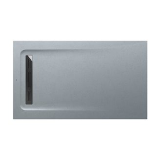 Plato de ducha 120x70cm cemento Aquos Roca