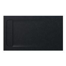 Plato de ducha 120x70cm negro Aquos Roca