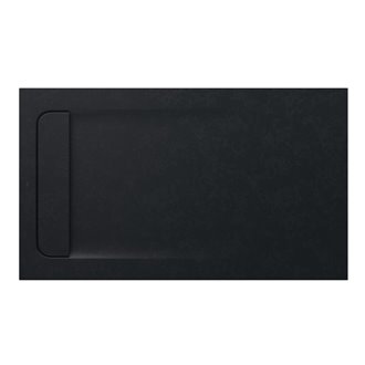 Plato de ducha 120x70cm negro Aquos Roca