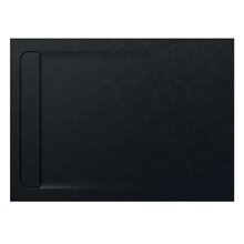 Plato de ducha 140x100cm negro Aquos Roca