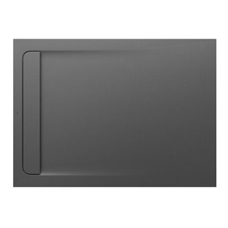 Plato de ducha 140x100cm pizarra Aquos Roca