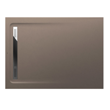 Plato de ducha 140x100cm moka Aquos Roca