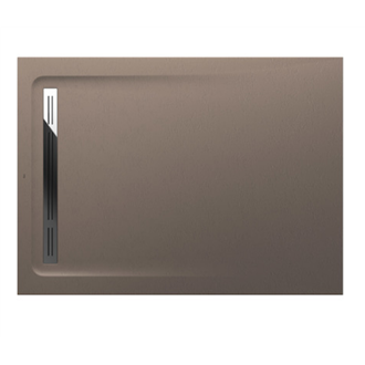 Plato de ducha 140x100cm moka Aquos Roca