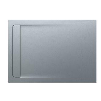 Plato de ducha 140x100cm cemento Aquos Roca