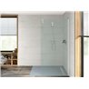 Plato de ducha 140x100cm cemento Aquos Roca