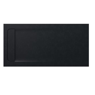 Plato de ducha 140x70cm negro Aquos Roca