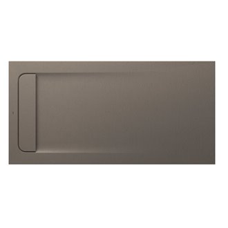 Plato de ducha 140x70cm moka Aquos Roca