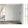 Plato de ducha 140x70cm moka Aquos Roca