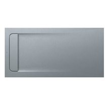 Plato de ducha 140x70cm cemento Aquos Roca