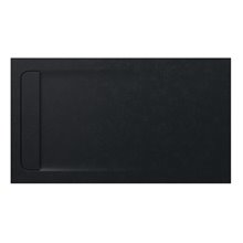 Plato de ducha 140x80cm negro Aquos Roca