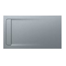 Plato de ducha 140x80cm cemento Aquos Roca
