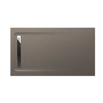 Plato de ducha 140x80cm moka Aquos Roca