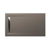 Plato de ducha 140x80cm moka Aquos Roca