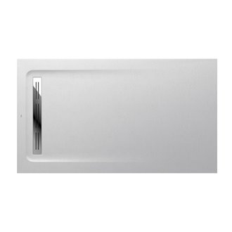 Plato de ducha 140x90cm blanco roto Aquos Roca