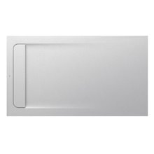 Plato de ducha 140x90cm blanco roto Aquos Roca