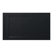 Plato de ducha 140x90cm negro Aquos Roca