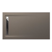 Plato de ducha 140x90cm moka Aquos Roca