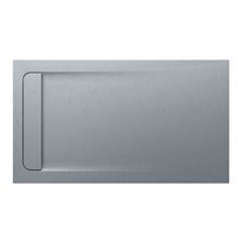 Plato de ducha 140x90cm cemento Aquos Roca