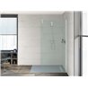 Plato de ducha 140x90cm cemento Aquos Roca