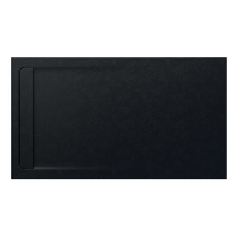 Plato de ducha 160x100cm negro Aquos Roca