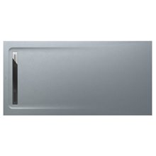 Plato de ducha 160x100cm cemento Aquos Roca