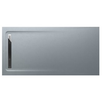 Plato de ducha 160x100cm cemento Aquos Roca