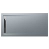 Plato de ducha 160x100cm cemento Aquos Roca