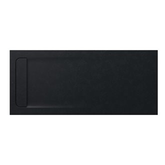 Plato de ducha 160x70cm negro Aquos Roca