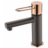 Grifo lavabo Negro Oro Rosa Milos Imex