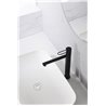 Grifo lavabo ca&ntilde;o alto Negro Mate Milos Imex