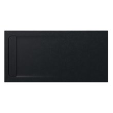 Plato de ducha 160x80cm negro Aquos Roca