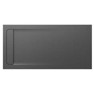 Plato de ducha 160x80cm pizarra Aquos Roca